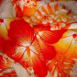 Bring orange and white body cover up